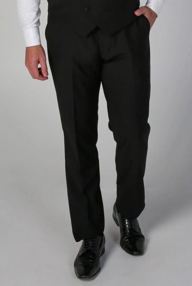 Paul Andrew Paul Andrew Men's Ford Tuxedo Trousers in Black - 3