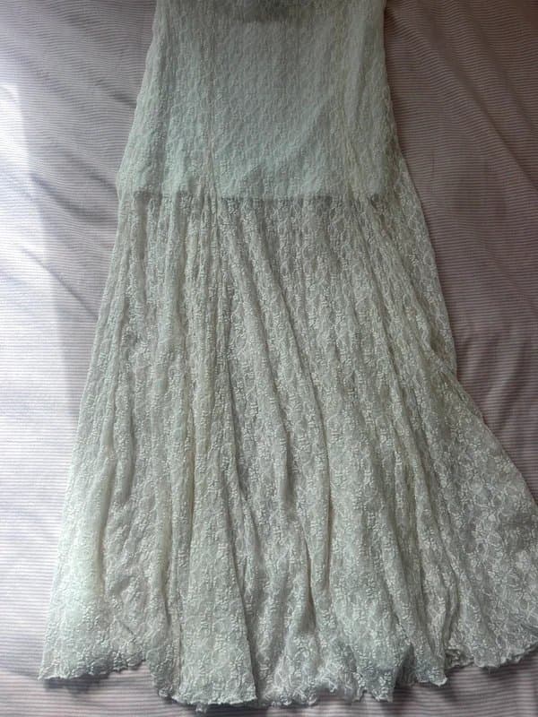 Bershka Bershka sheer lace skirt