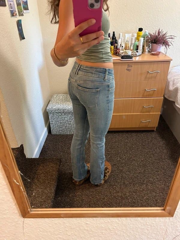 Bershka Bershka light wash bootcut jeans