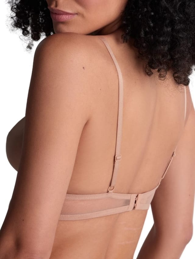 Aubade Aubade Women's Sheer Emotion Triangle Bralette in Nude - 2