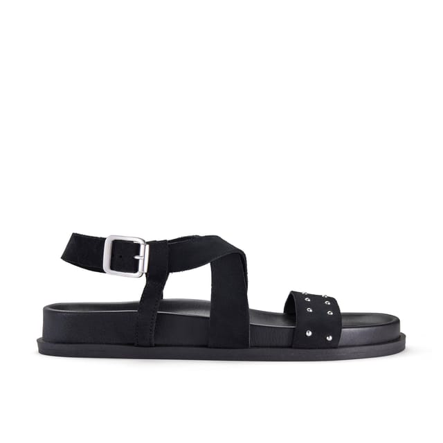 Clarks Clarks Women's Zarlea Strap Black Flat Sandals - 2