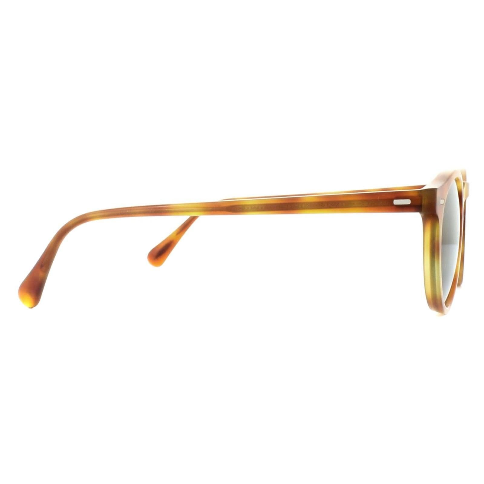 Oliver Peoples Oliver Peoples Men's Round Semi Matt Havana Indigo Photochromic Sunglasses in Brown - 4
