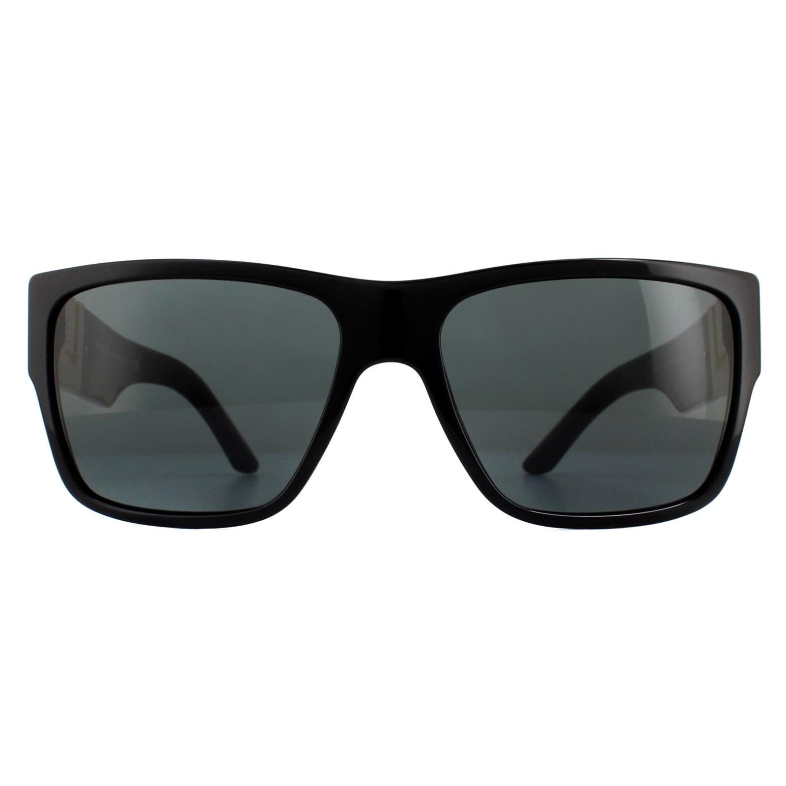 Versace Versace Men's Square Black Grey Sunglasses - 1