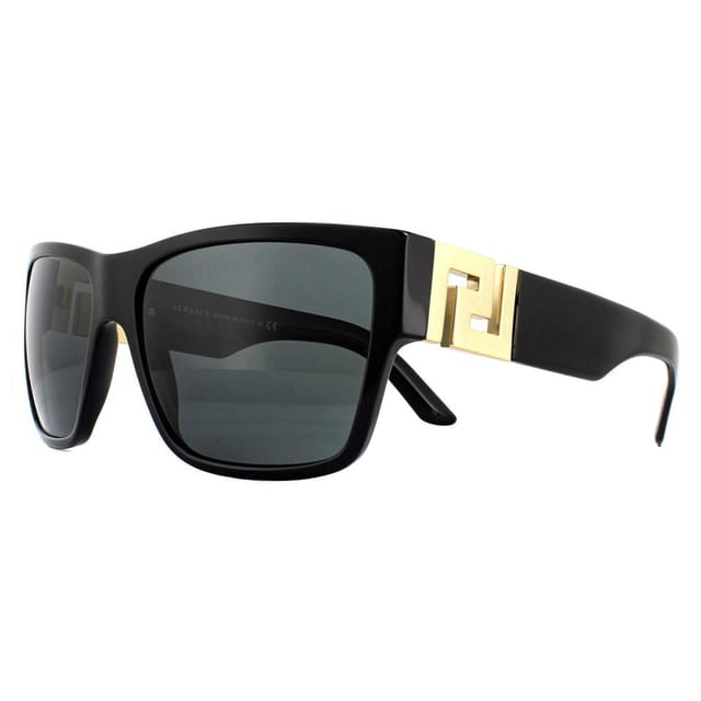 Versace Versace Men's Square Black Grey Sunglasses - 2