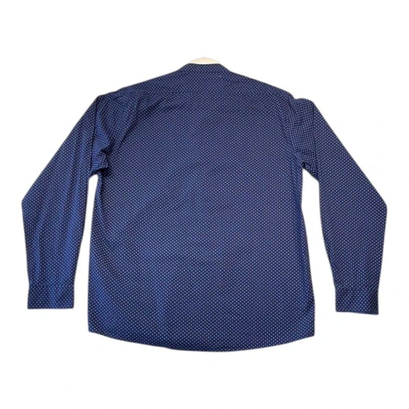 Cotton Traders Cotton Traders Shirt Men's UK Size L Blue Geometric Print