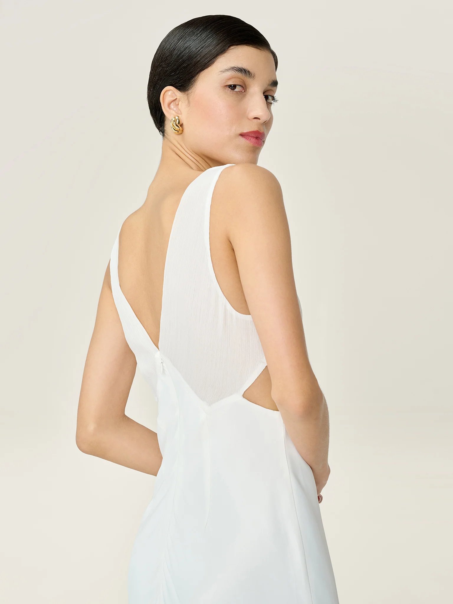 OMNES Celeste Dress in Ivory - 2