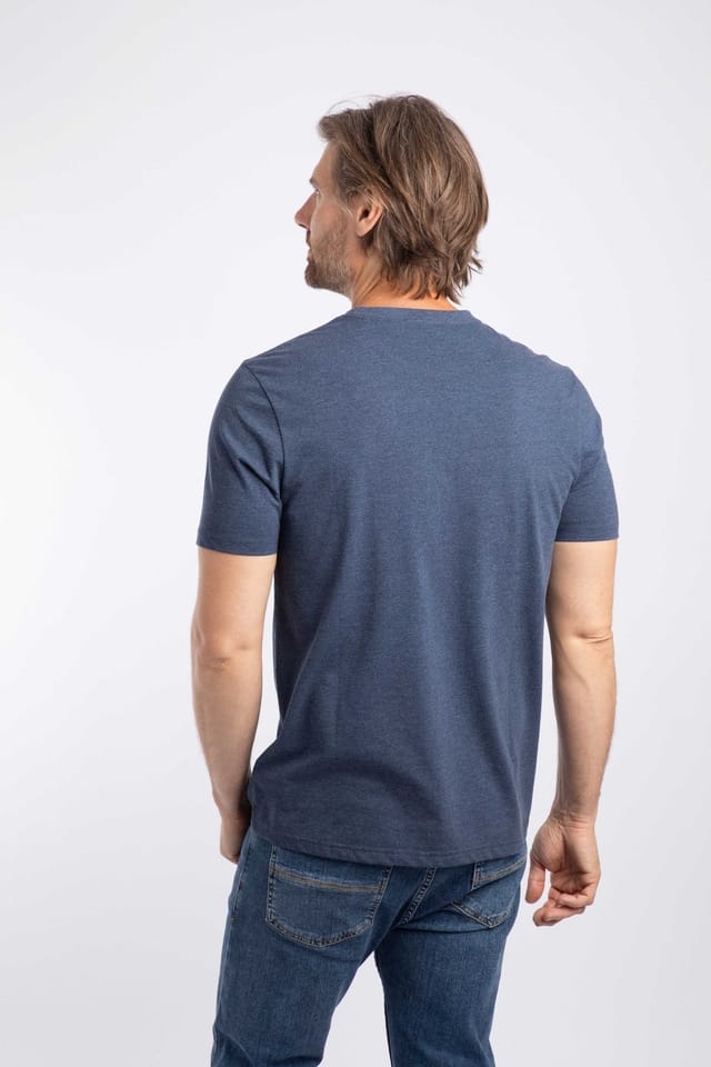 Weird Fish Weird Fish Men's Off Grid Front Print Graphic T-Shirt in Dark Blue - 3