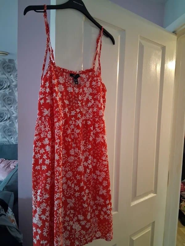 New Look Floral strap vneck dress