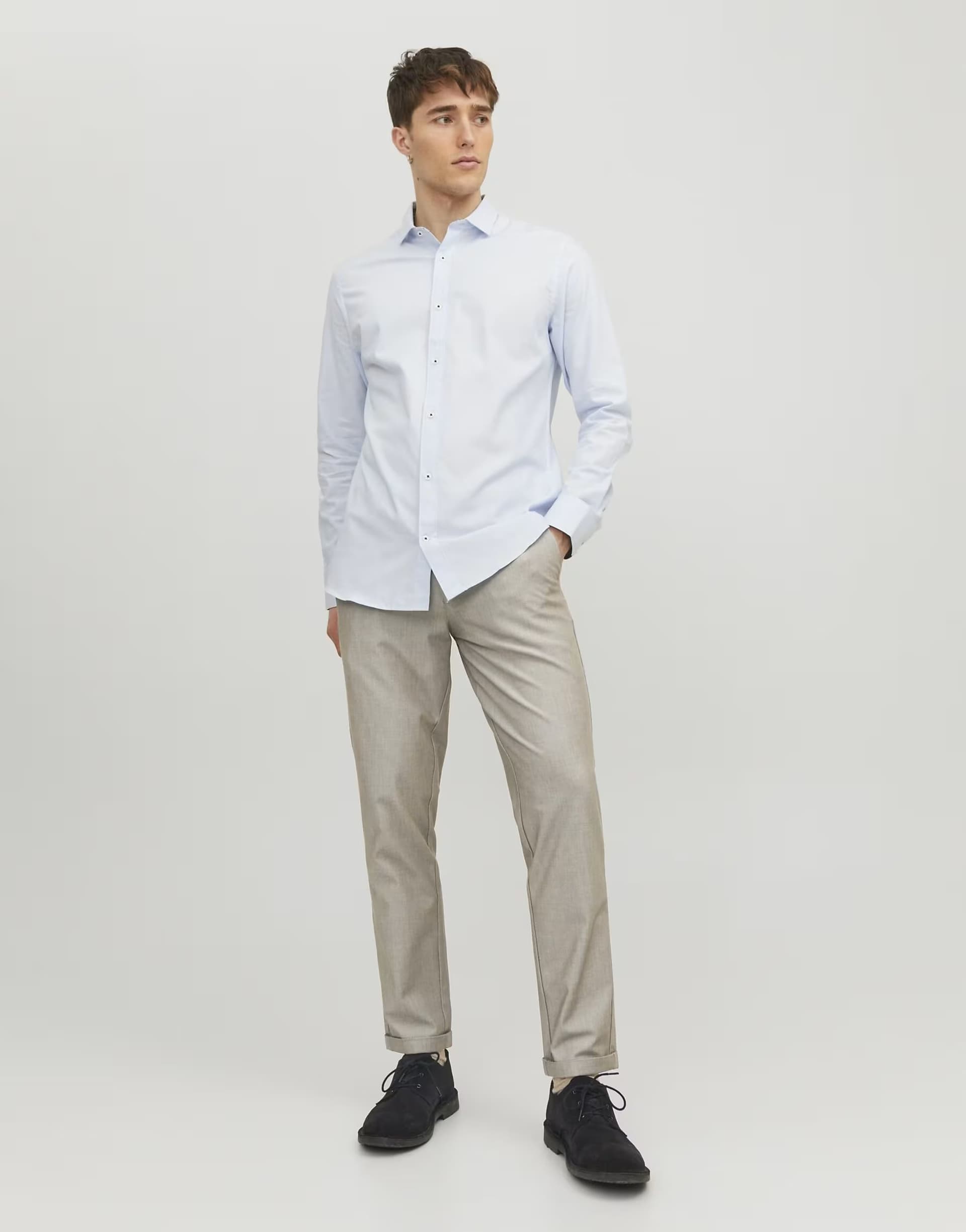 ASOS Jack & Jones Classic trousers in beige 1