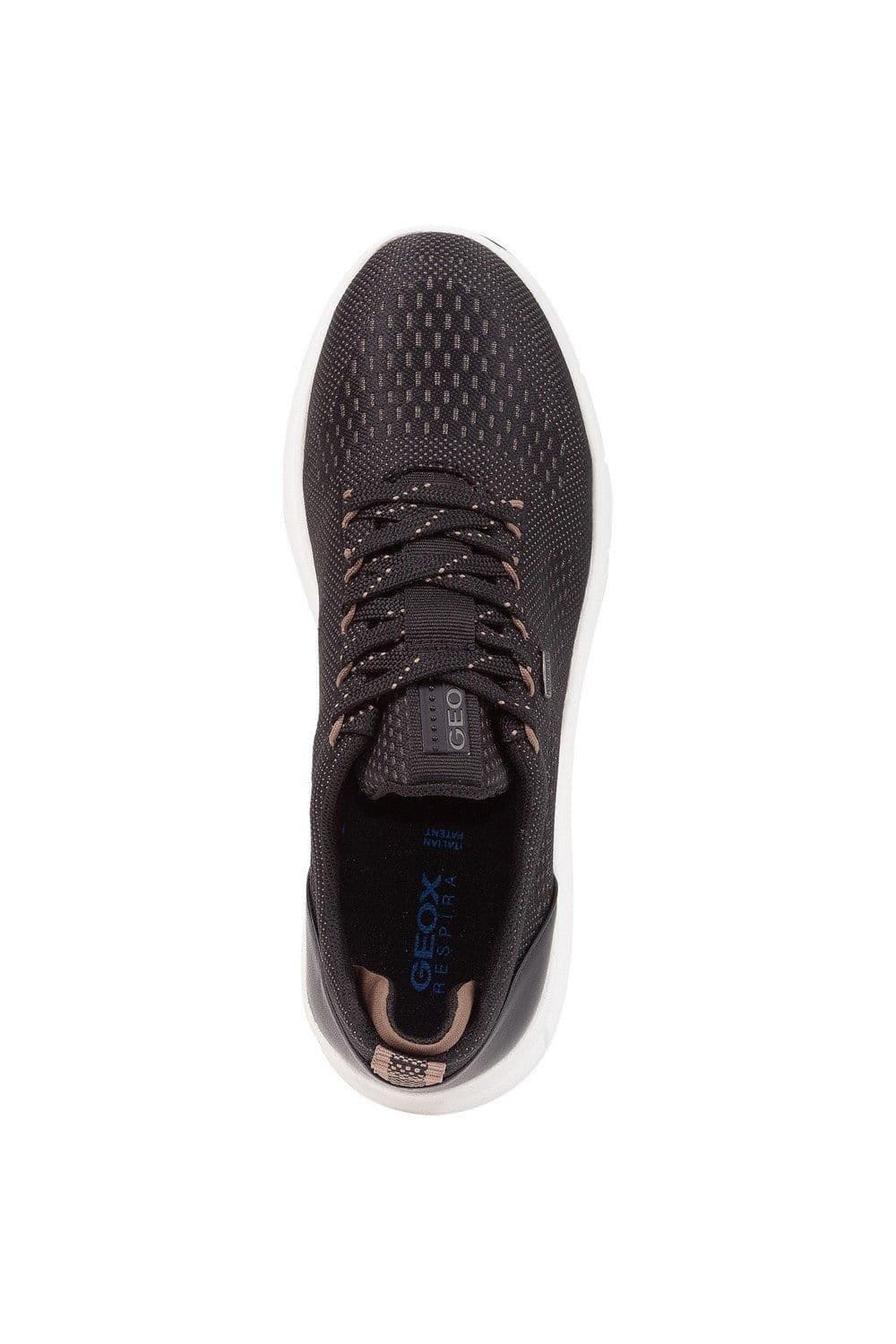 Geox Geox Women's Black 'D Spherica' 4X4 B Abx Leather Sneakers - 4