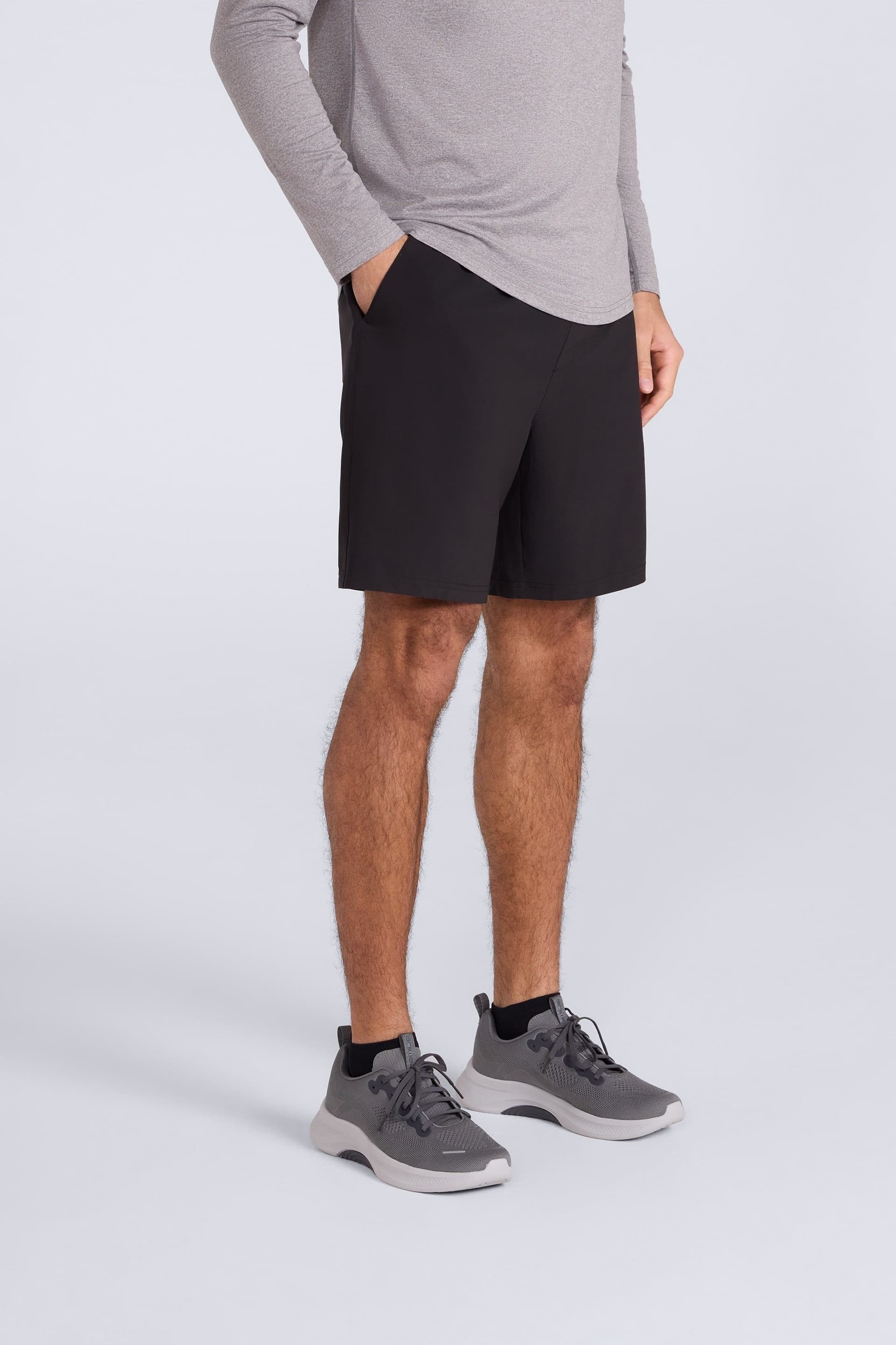 Animal Animal Men's 'Albie' Lightweight Stretchy Quick Dry Elastic Waist Active Shorts in Black