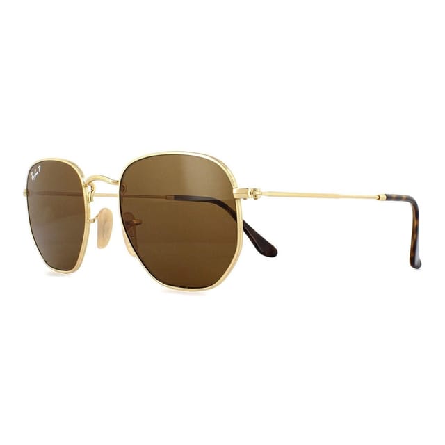 Ray-Ban Ray-Ban Men's Square Gold Brown Polarized Sunglasses - 2