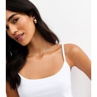 New Look Women's White Scoop Neck Cami Top New Look