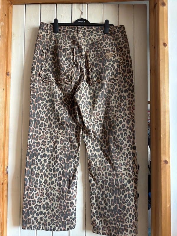 Never Fully Dressed Never Fully Dresses Leopard Print Jeans