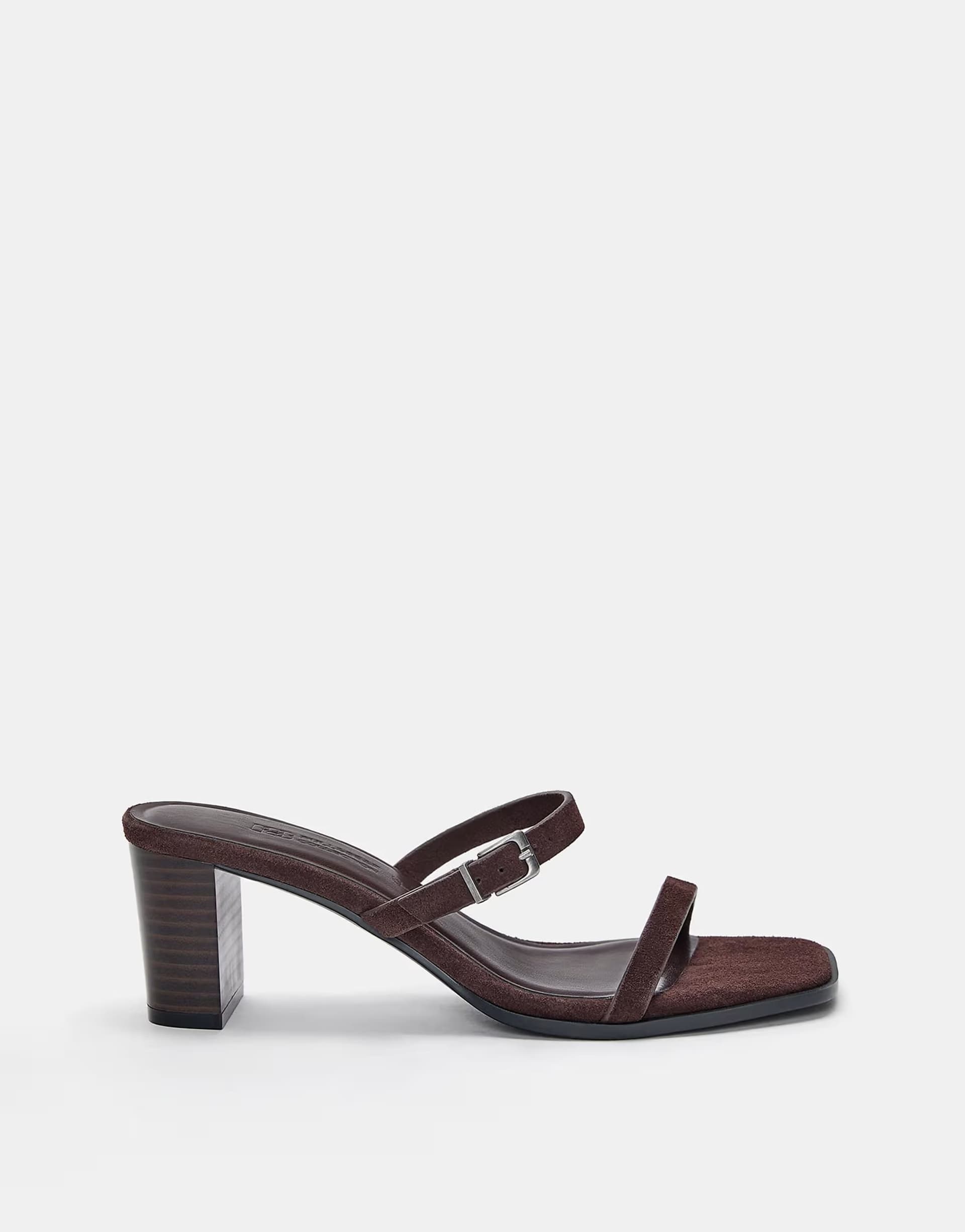 ASOS Pull&Bear Heeled sandals in brown