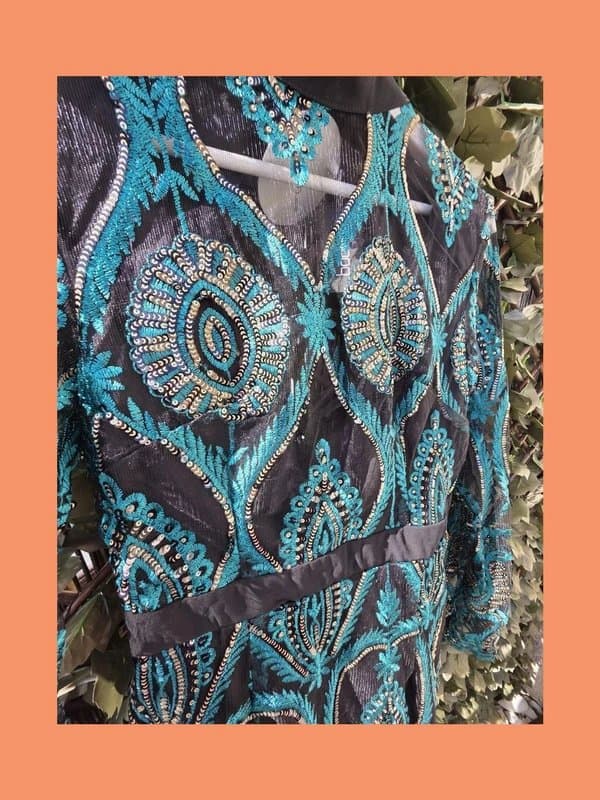 Boohoo Black Green Sequin Mini Party Dress Christmas NYE UK 10 Bnwt Boohoo Gatsby