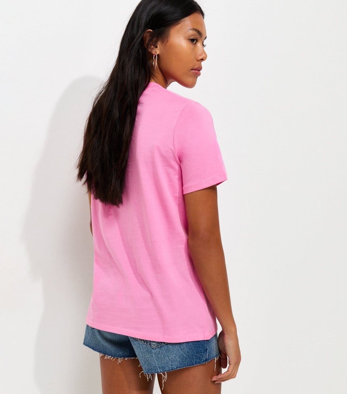 New Look Women's Bright Pink Cotton Call Me When Its Summer Print T-Shirt New Look - 4