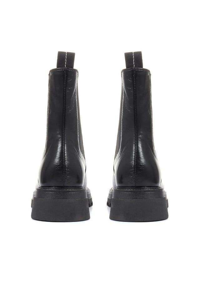 Jones Bootmaker Jones Bootmaker Women's Denno Chunky Chelsea Boots in Jet Black - 3