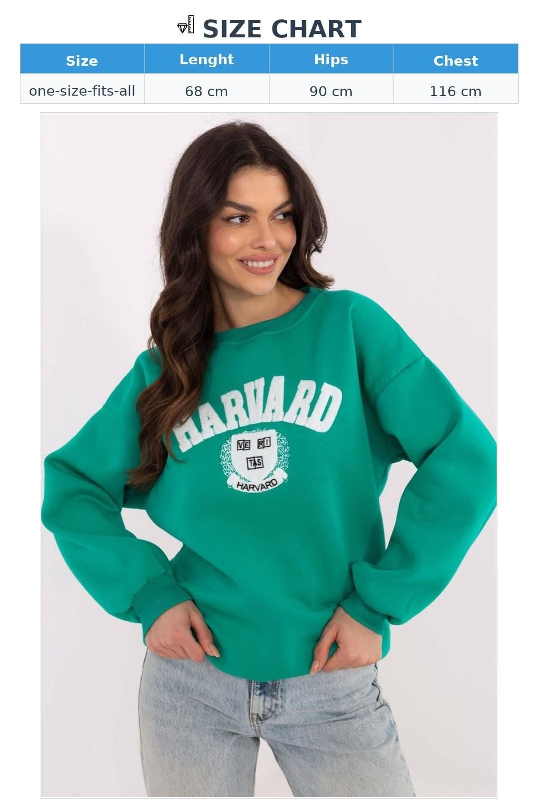 Love Lace Love Lace Women's Insulated Cotton Polyester Casual Sweatshirt in Green - 4