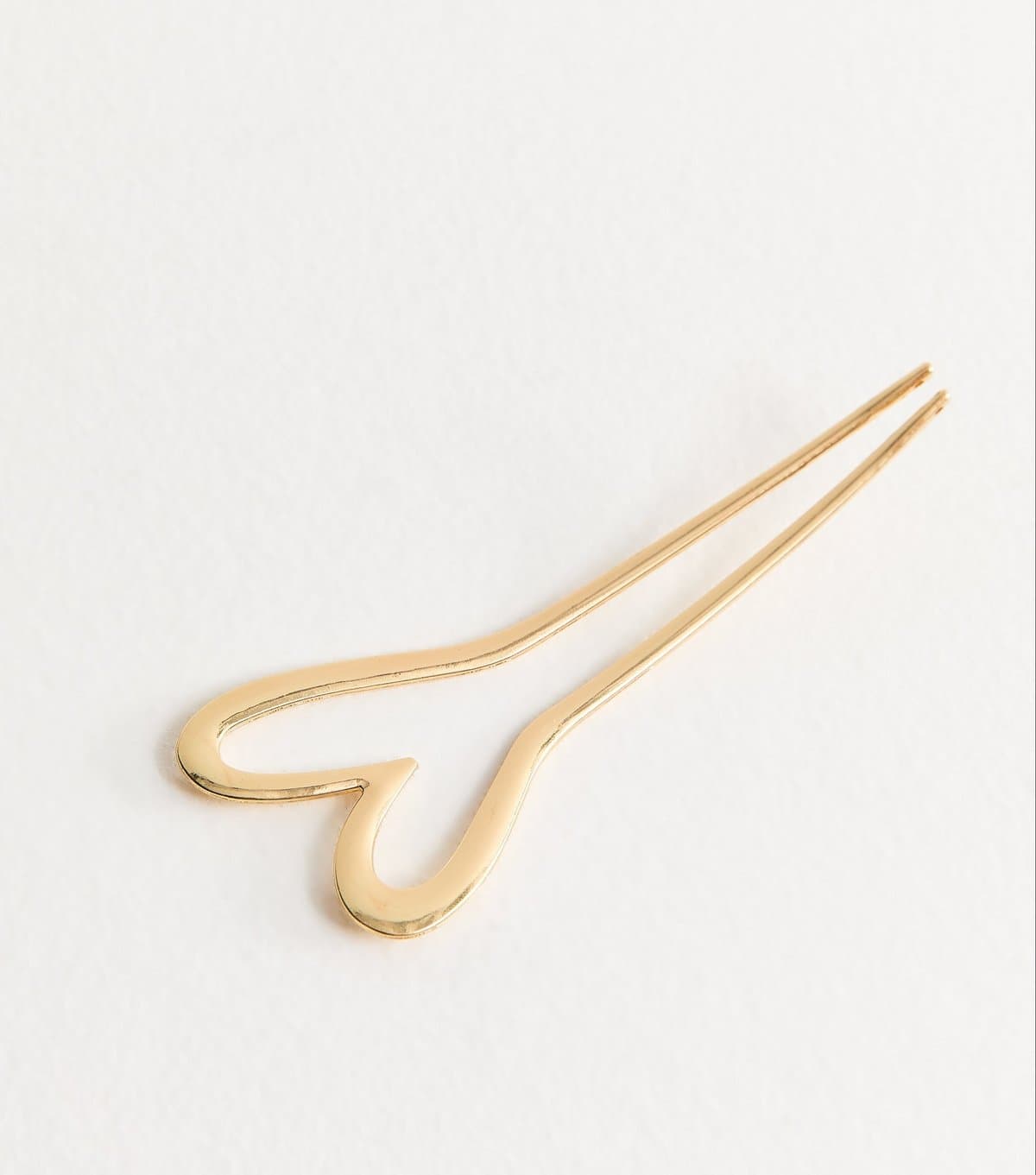 New Look Gold Tone Heart Hair Pin New Look