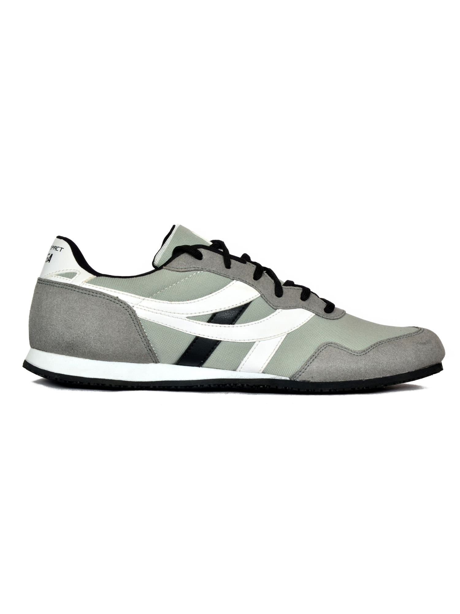 QUIVE QUIVE Men's Grey Suede Leather Sneakers