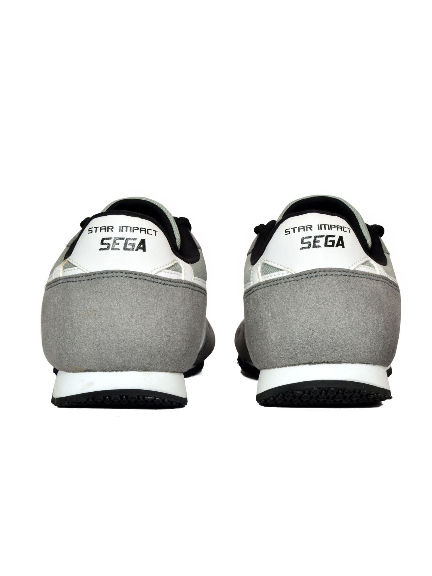 QUIVE QUIVE Men's ClassicFit Premium Leather Sneakers for Men in Grey - 4
