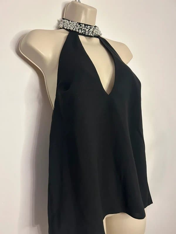 ASOS Asos embellished black top