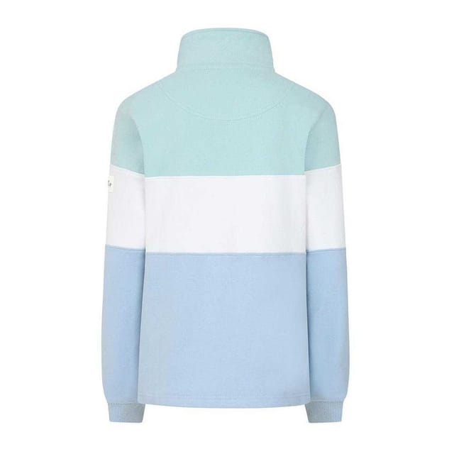 Lazy Jacks Lazy Jacks Women's Quarter Zip Sweatshirt in Light Blue - 2