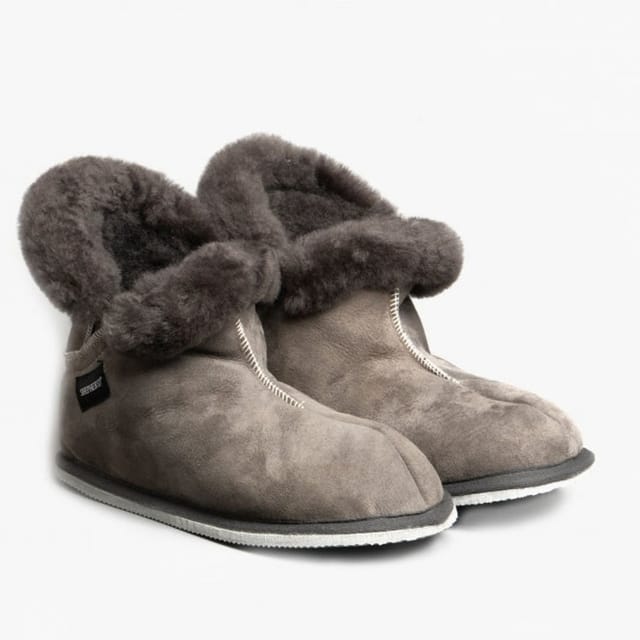 Shepherd Shepherd Women's Bella Pull On Ankle Slipper Boots in Grey - 2