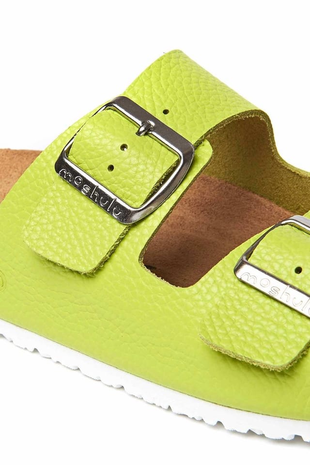 Moshulu Moshulu Women's 'Bavaria Bright' Colourful Cork Footbed Sandals in Light Green - 3