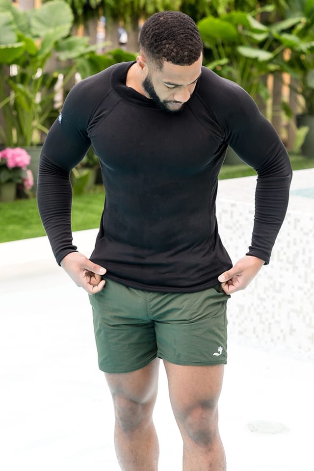 Splash About Splash About Men's Mens Swim Shorts in Dark Green - 2