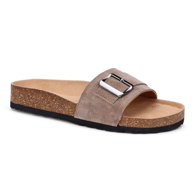 Hotter Hotter Women's 'Sora' Slip-On Mules in Medium Beige - 2