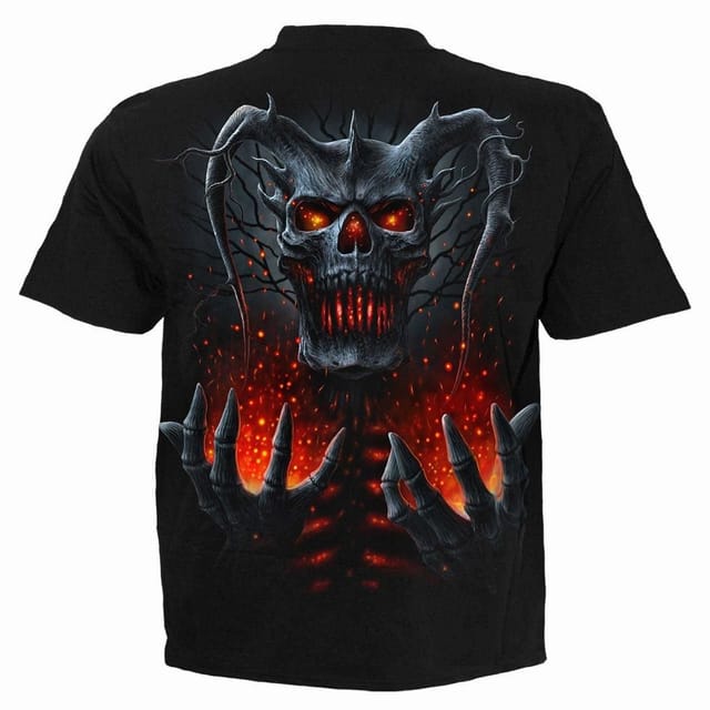 Spiral Spiral Men's DEATH EMBERS - T-Shirt Black - 3