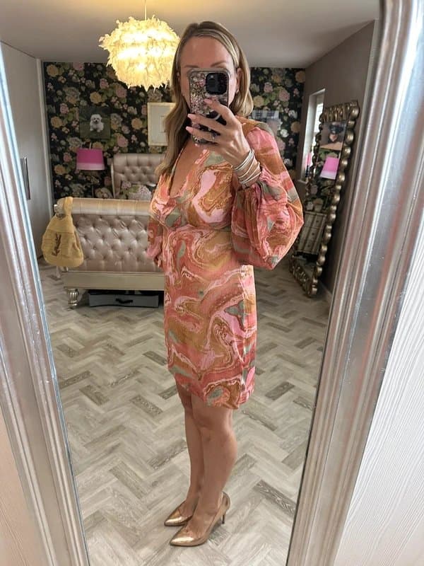 Never Fully Dressed Beautiful silky Never Fully Dressed dress with balloon sleeves size 14