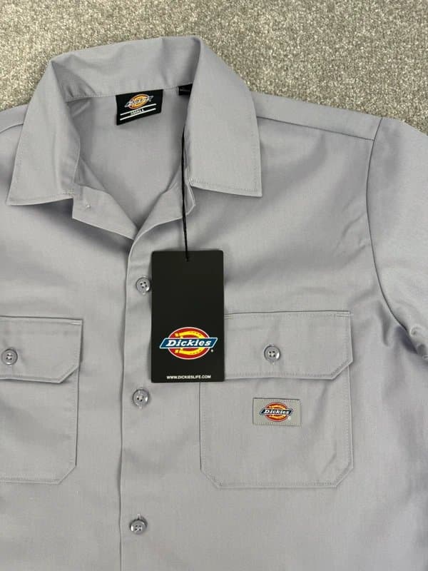 Dickies Brand New with Tags | Women’s Dickies Cropped Work Utility Shirt  Lilac Grey Size S | RRP: £75