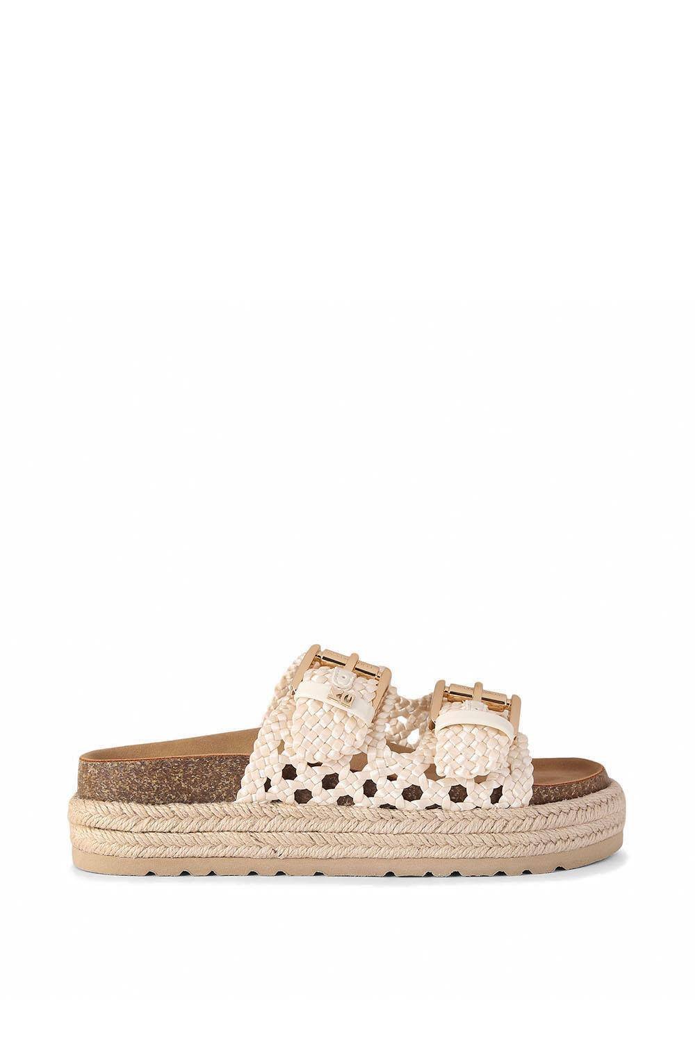 KG Kurt Geiger KG Kurt Geiger Women's 'Raquel Woven' Sandals in Cream - 4