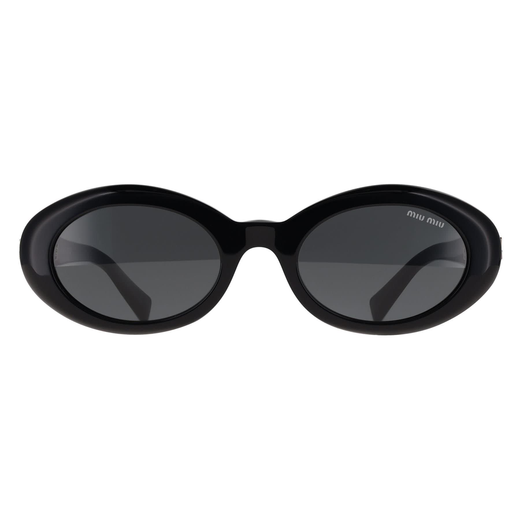 Miu Miu Miu Miu Women's Oval Black Dark Grey MU09S