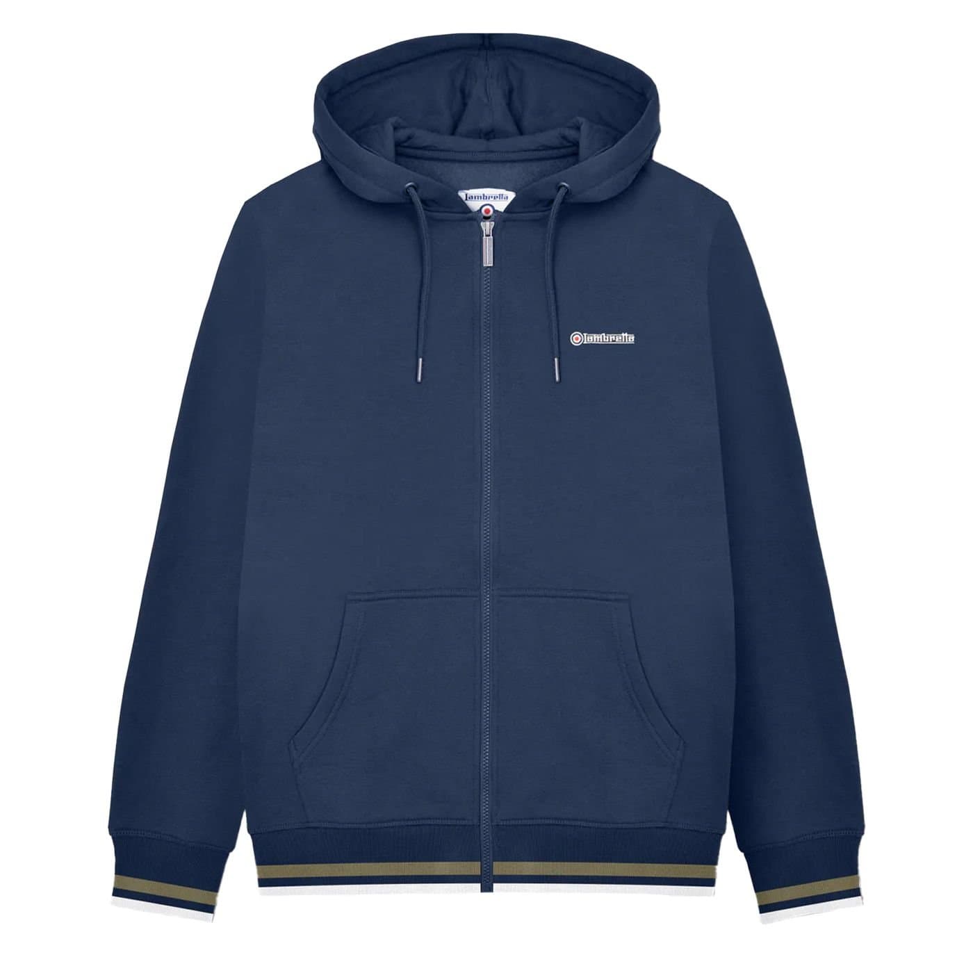 Lambretta Lambretta Men's AW24 Full Zip Hoodie in Navy
