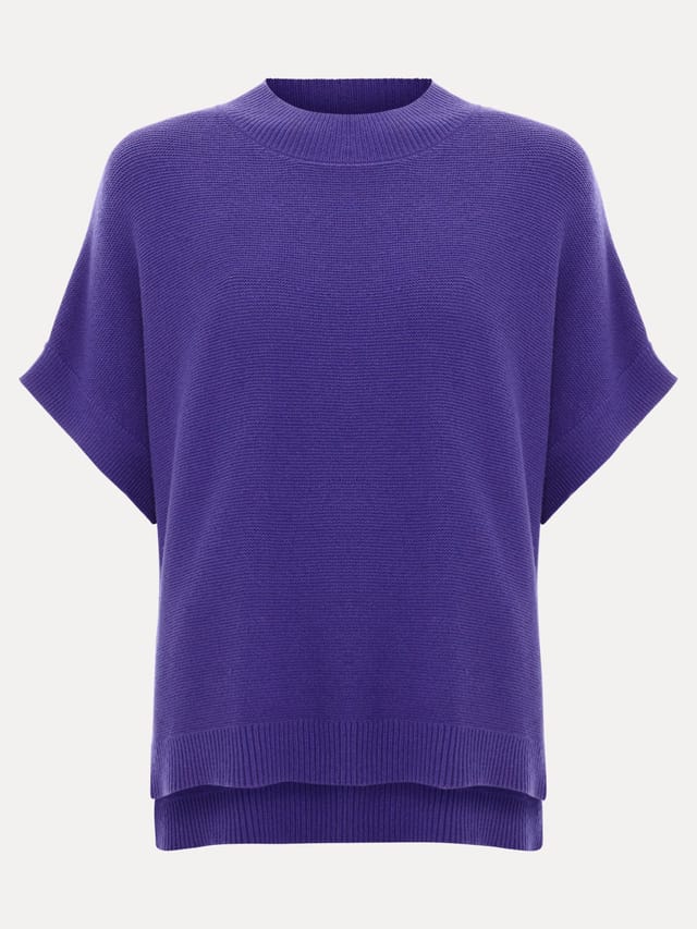 Phase Eight Phase Eight Women's Grace Boxy Knit Top in Grape - 2