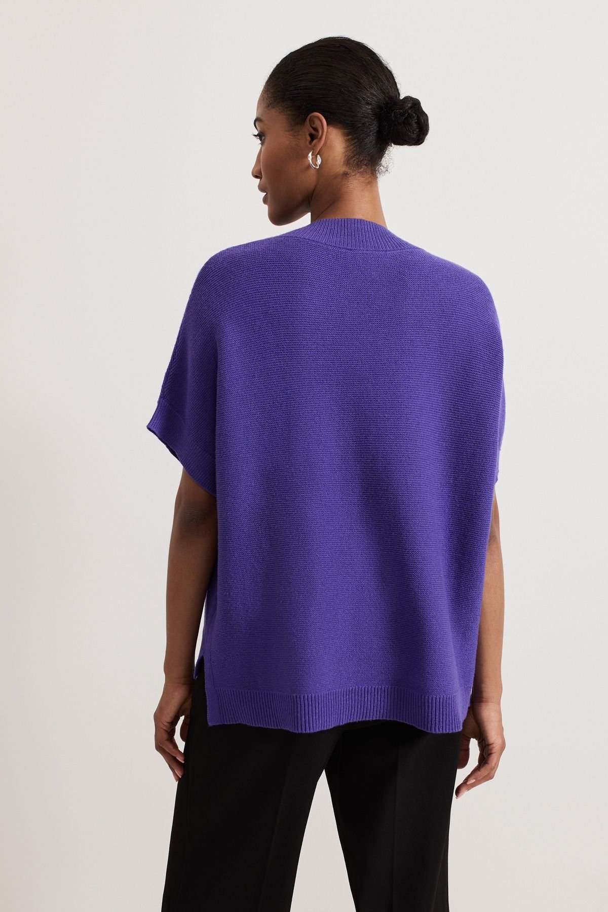 Phase Eight Phase Eight Women's Grace Boxy Knit Top in Grape - 4