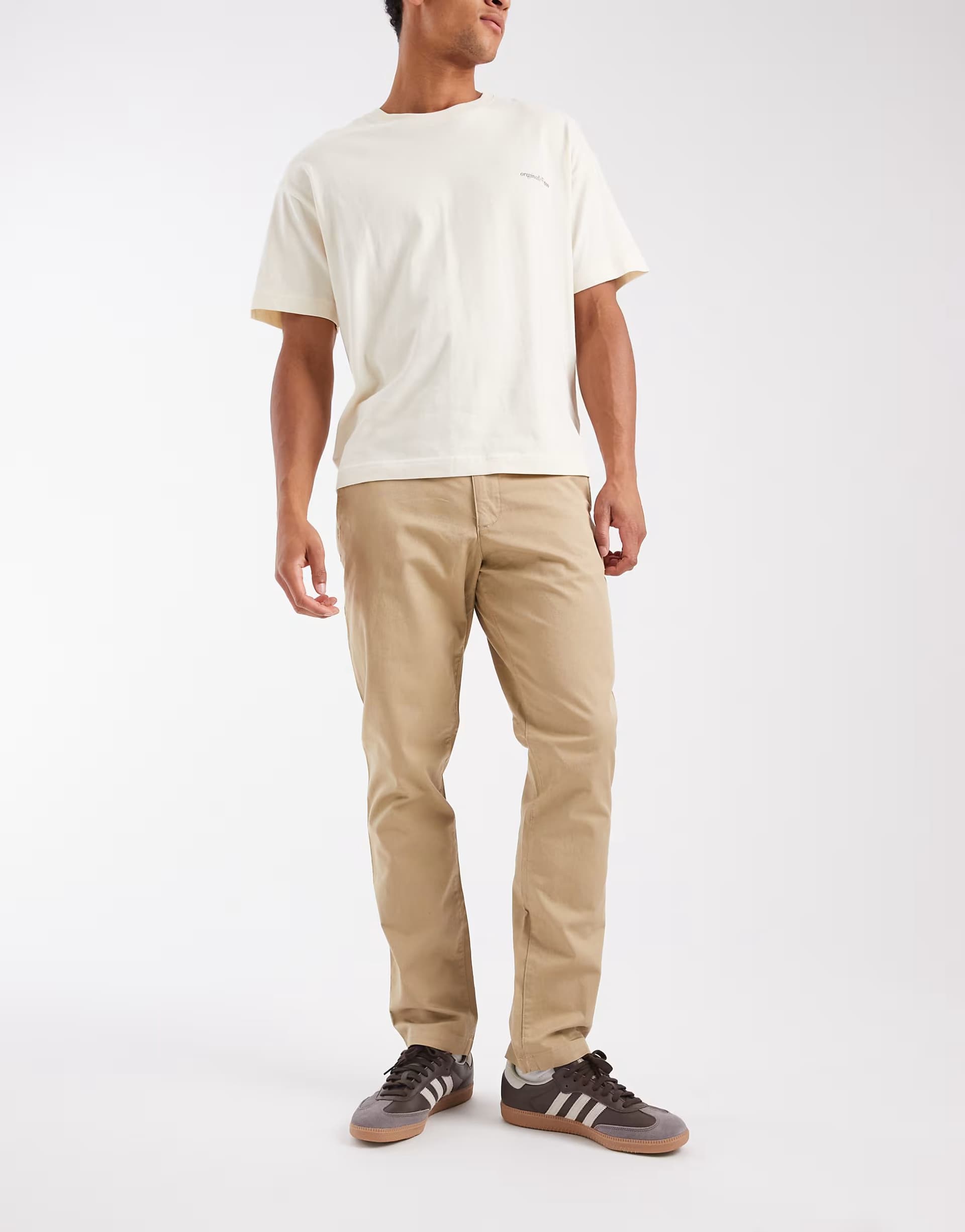 ASOS ASOS Khaki Stretch Chinos for Men