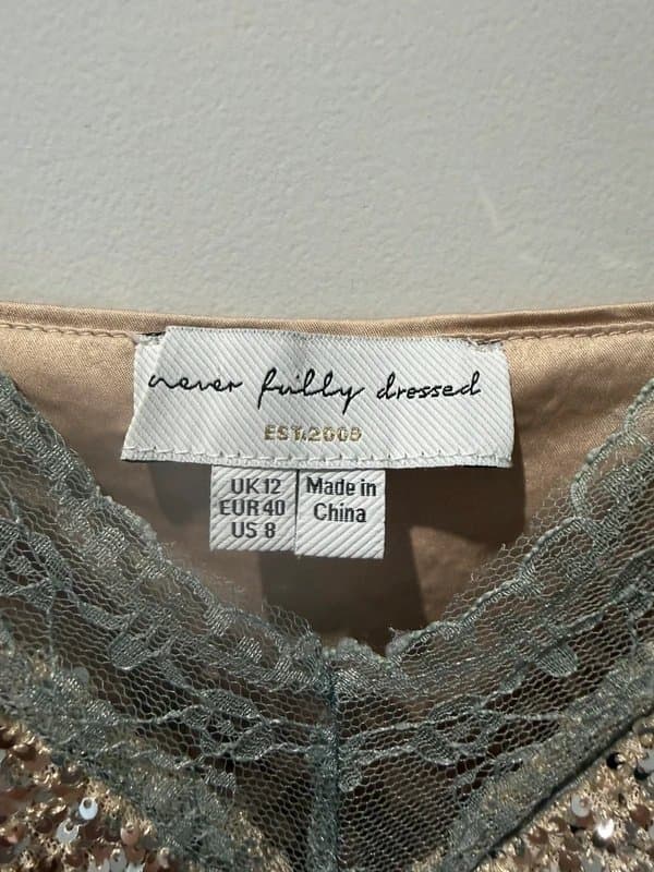 Never Fully Dressed Never Fully Dressed Sequin Mini Dress