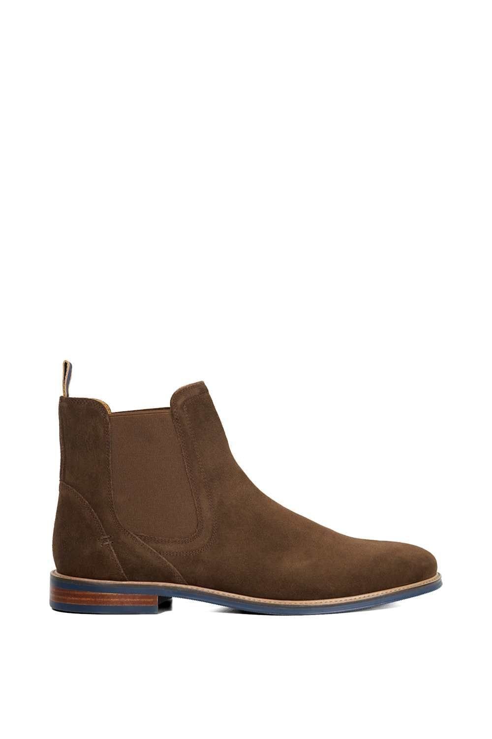 Dune London Dune London Men's 'Mckinley' Suede Chelsea Boots in Brown - 1