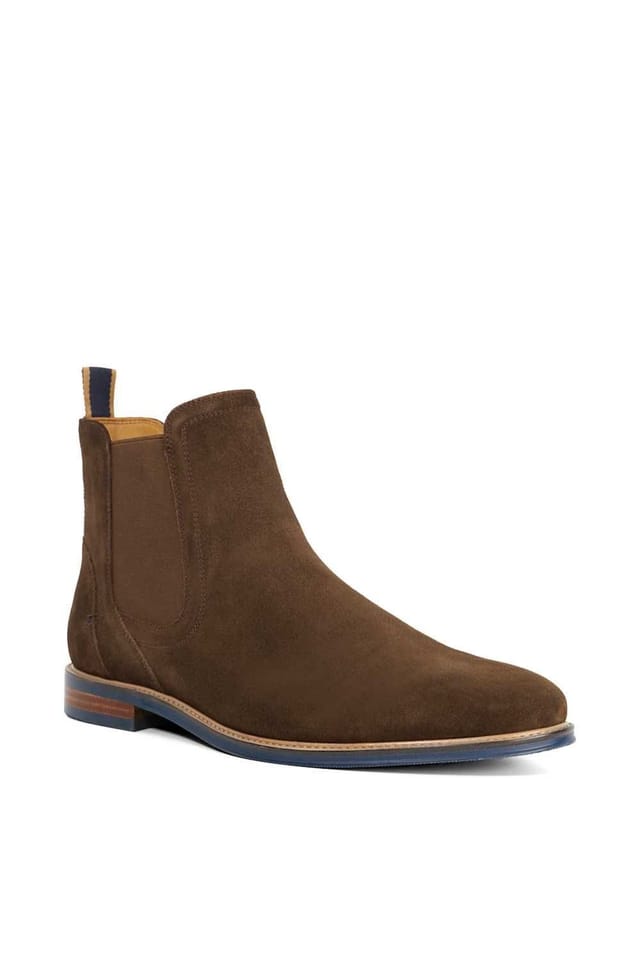 Dune London Dune London Men's 'Mckinley' Suede Chelsea Boots in Brown - 2