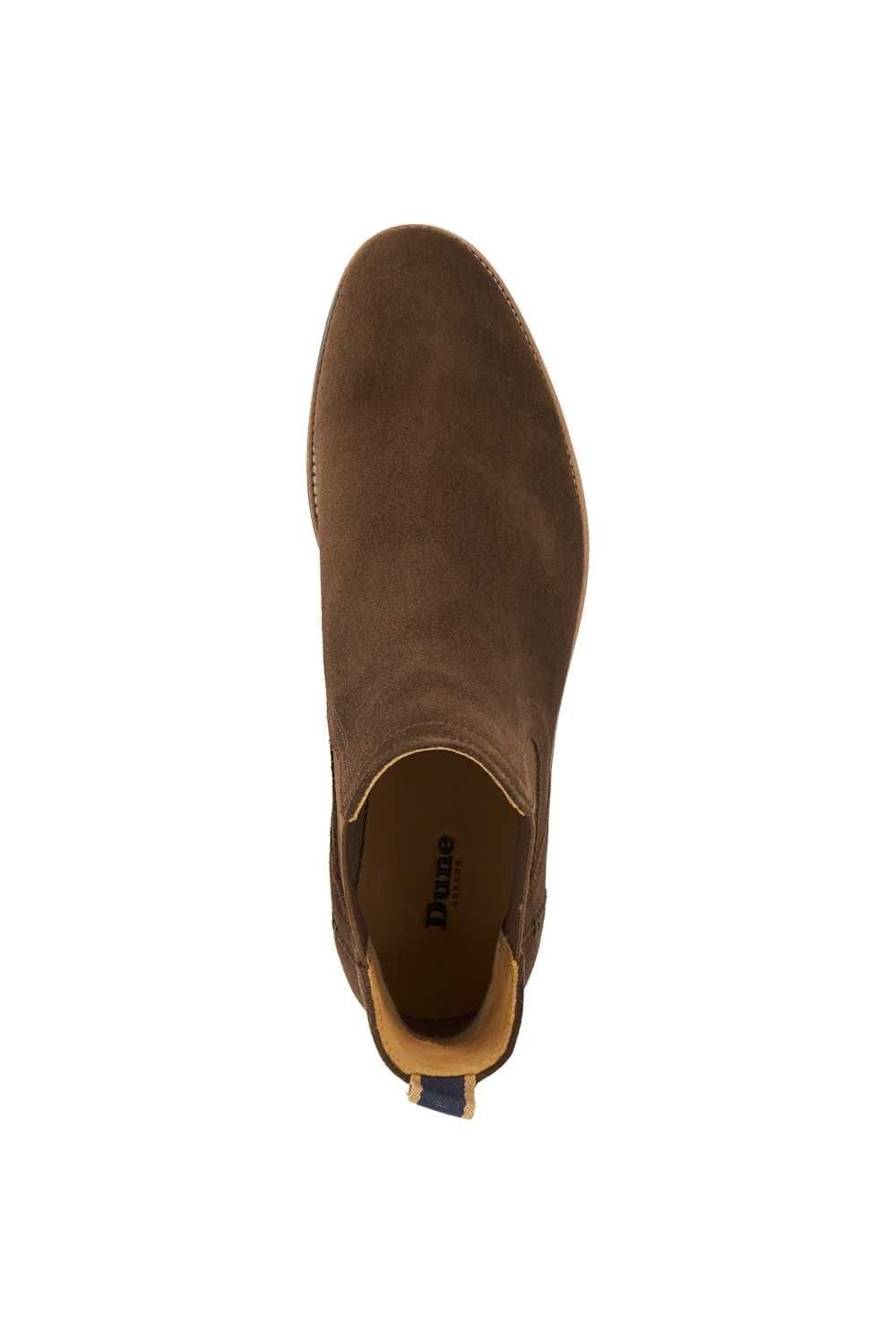 Dune London Dune London Men's 'Mckinley' Suede Chelsea Boots in Brown - 4