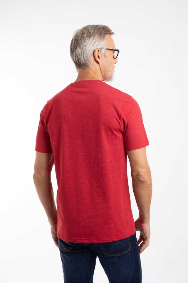Weird Fish Weird Fish Men's Hooked Branded T-Shirt in Scarlet - 3