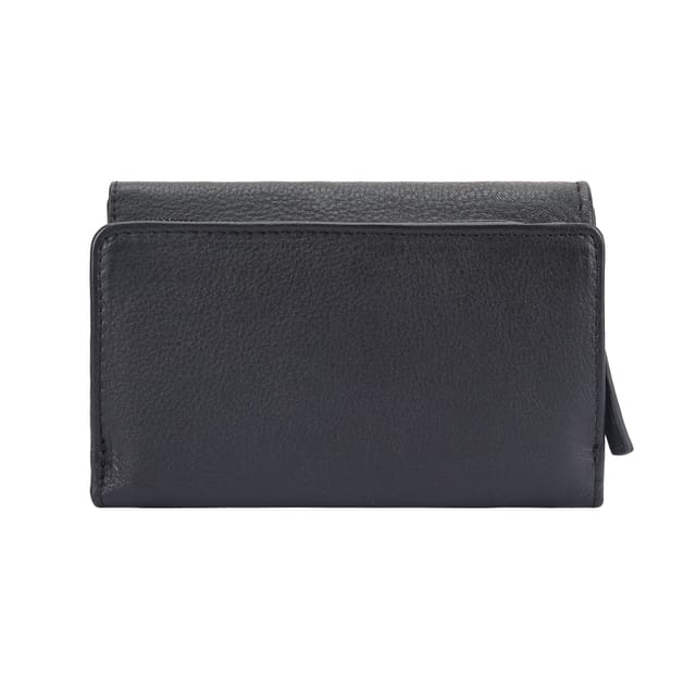 Paul Costelloe Paul Costelloe Women's Torri Leather Purse in Jet Black - 3