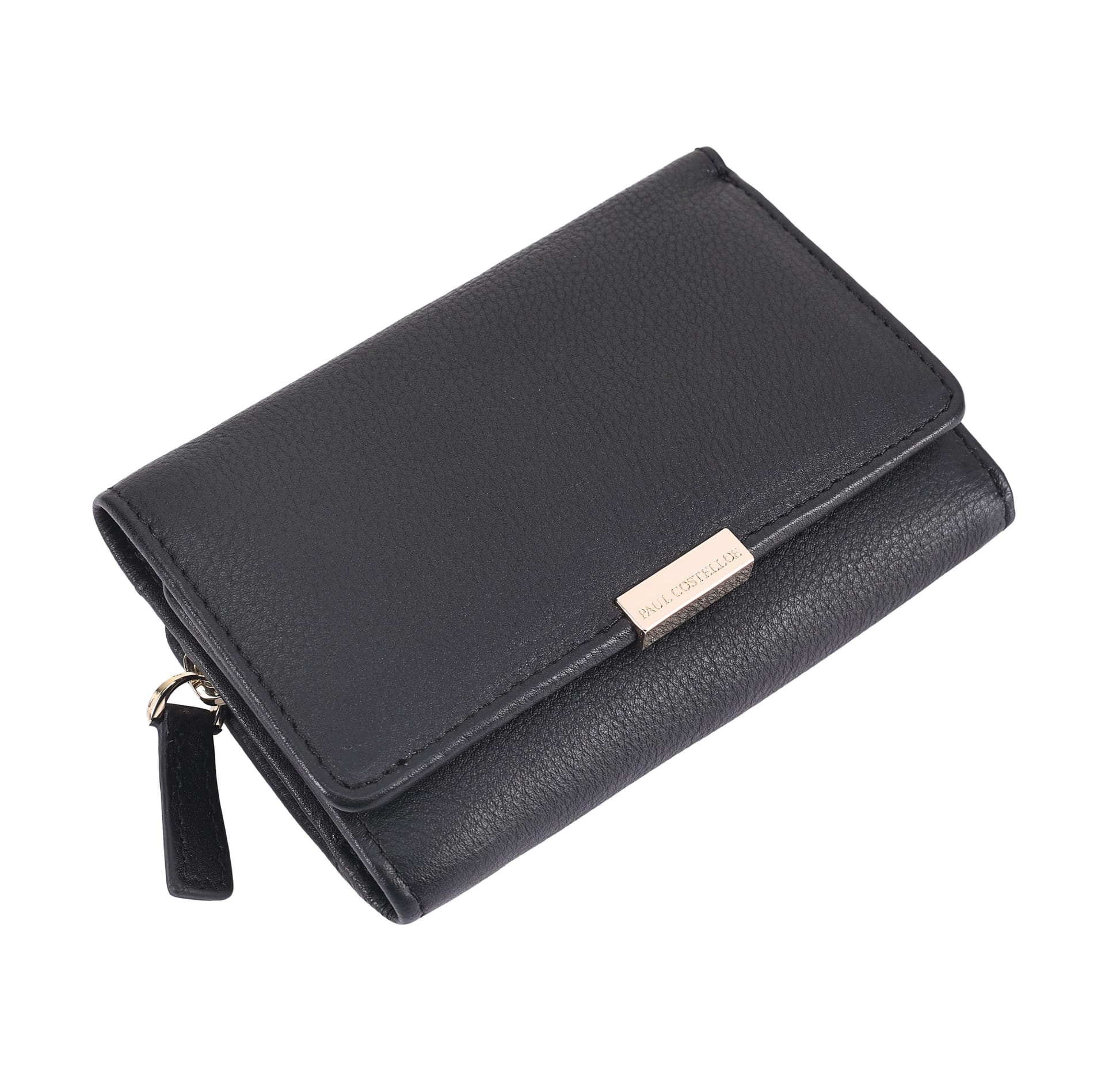 Paul Costelloe Paul Costelloe Women's Torri Leather Purse in Jet Black - 4