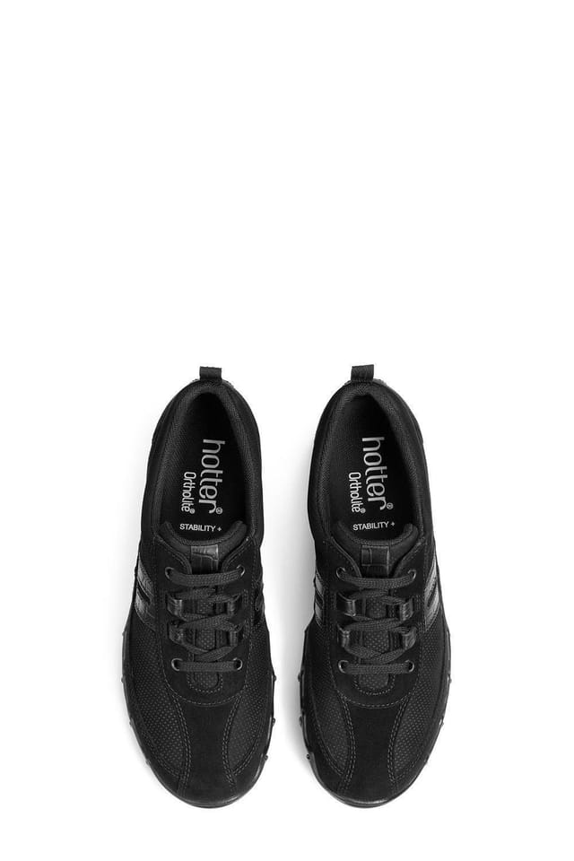 Hotter Hotter Women's Extra Wide 'Leanne II' Active Shoes in Black - 3