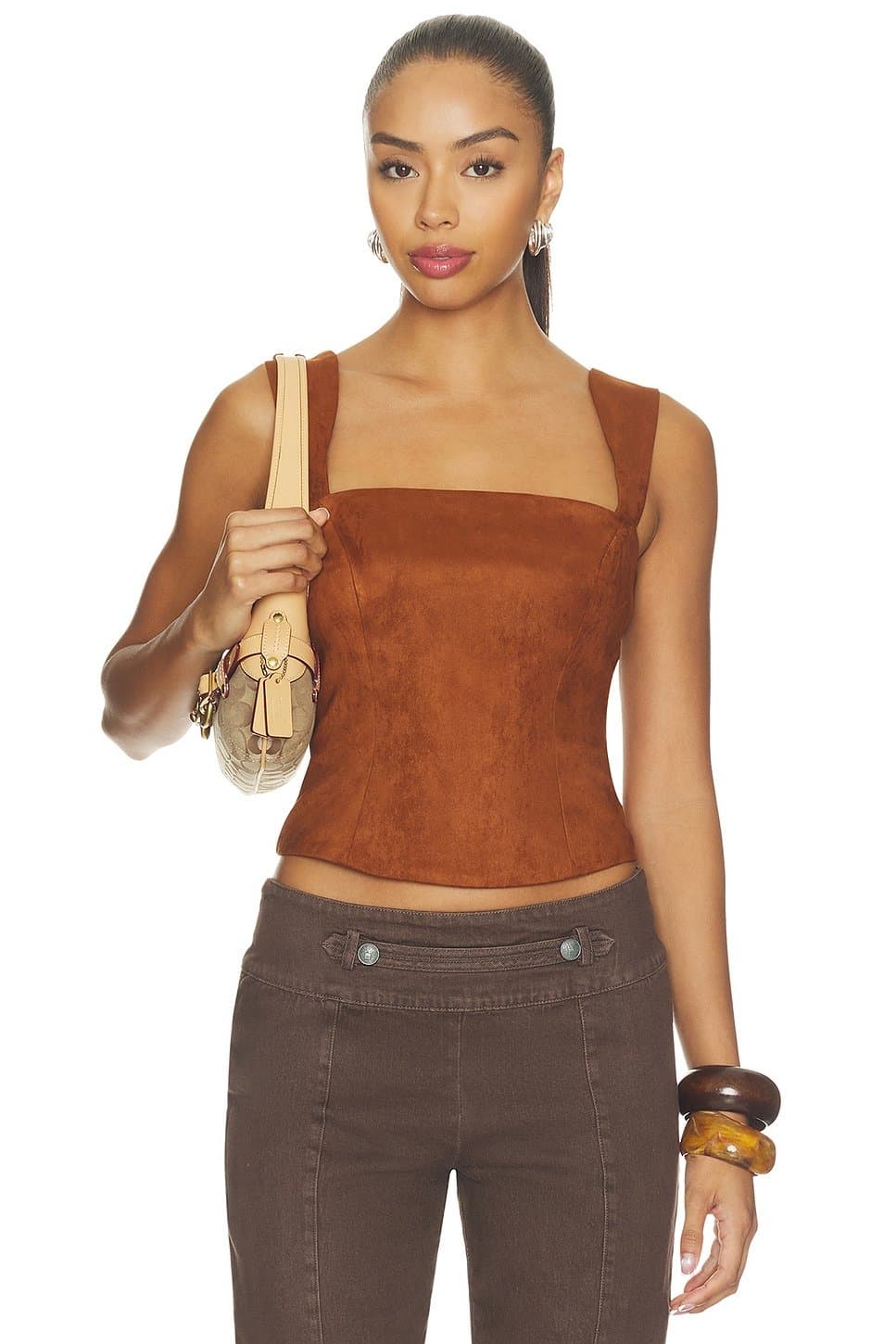 revolve x REVOLVE Ceronne Suede Top